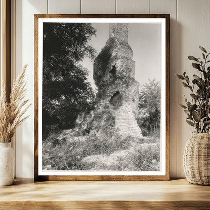 1953 Vintage Photo of Lancaster Ruins, Virginia