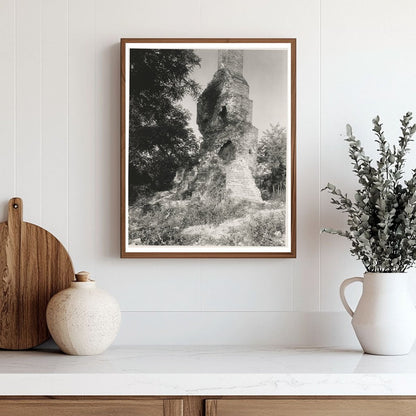 1953 Vintage Photo of Lancaster Ruins, Virginia