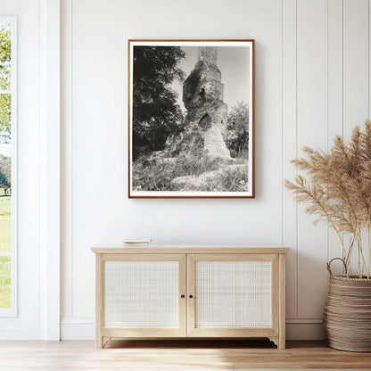 1953 Vintage Photo of Lancaster Ruins, Virginia