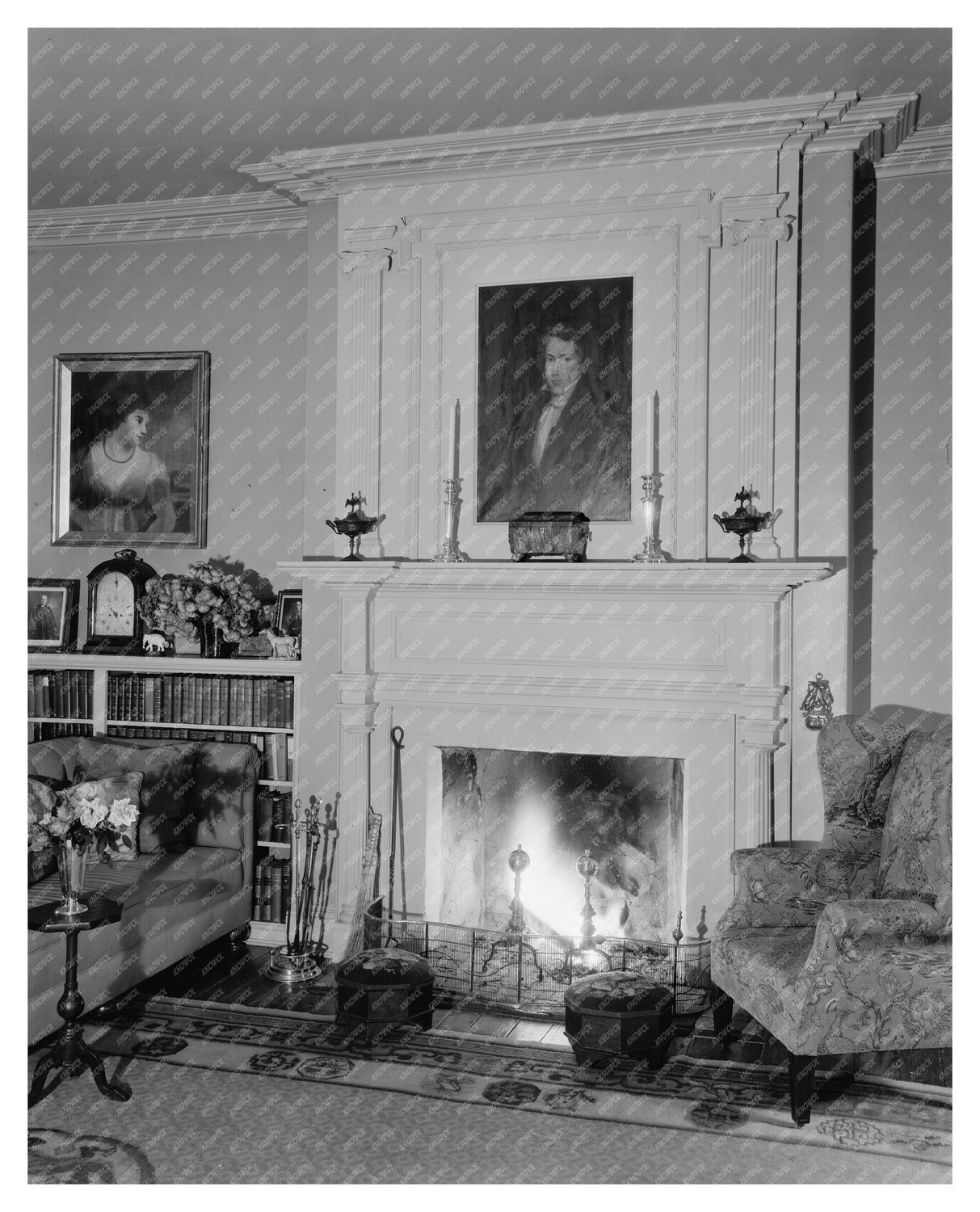 Loudoun County, VA Vintage Interior Scene, Early 20th Centur