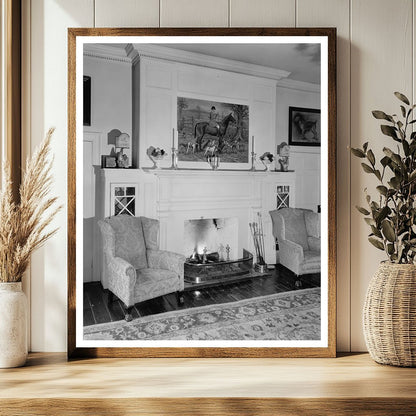 Vintage Interior Photo, Loudoun County, VA, 20th Century