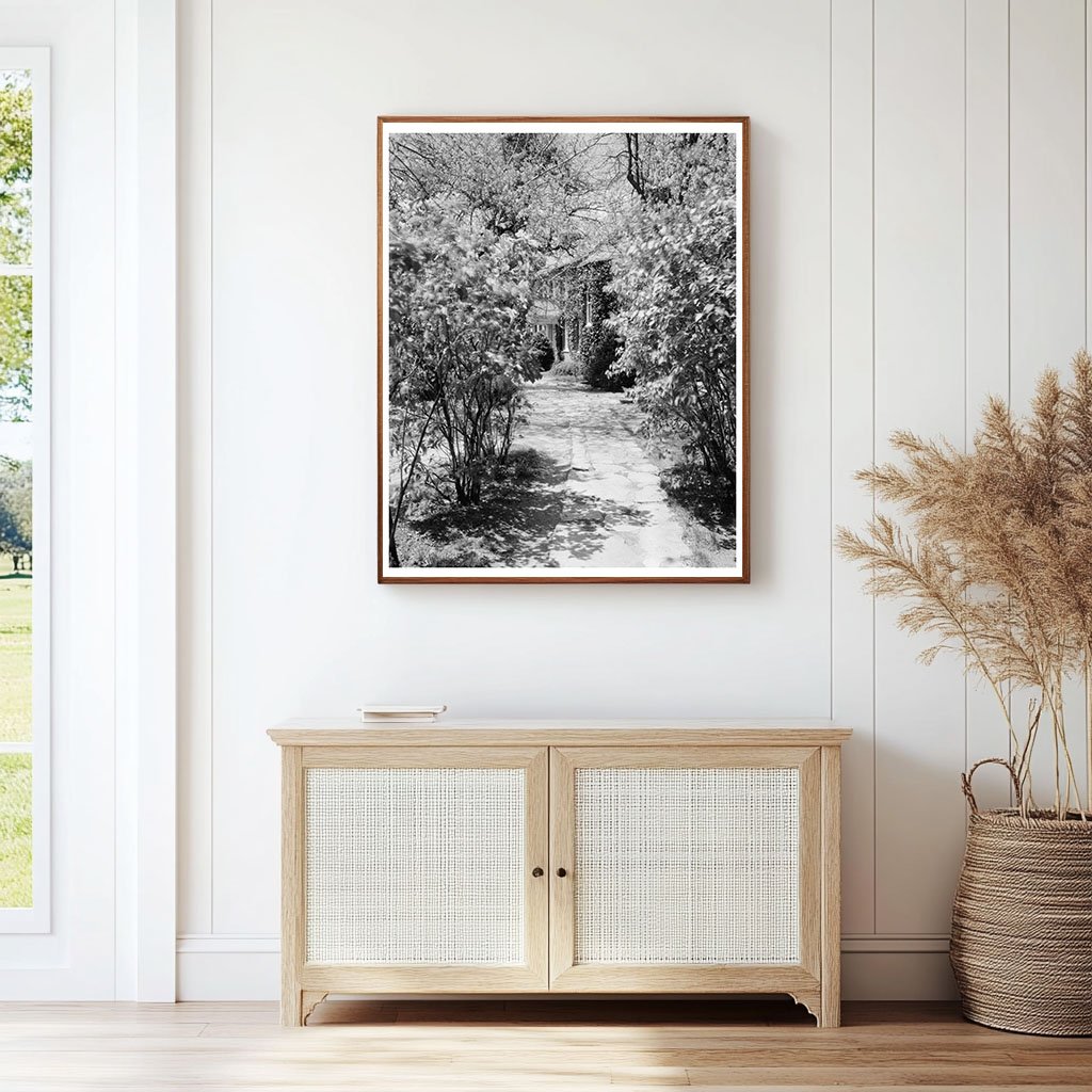 1953 Vintage Garden Scene in Middleburg, VA