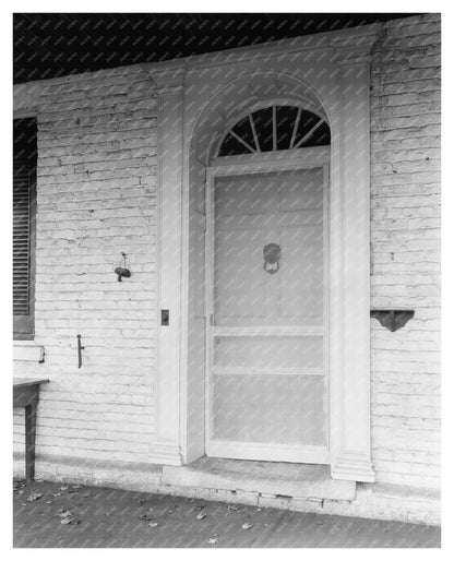 Middleburg VA Doorway Fanlight Photo, 1953