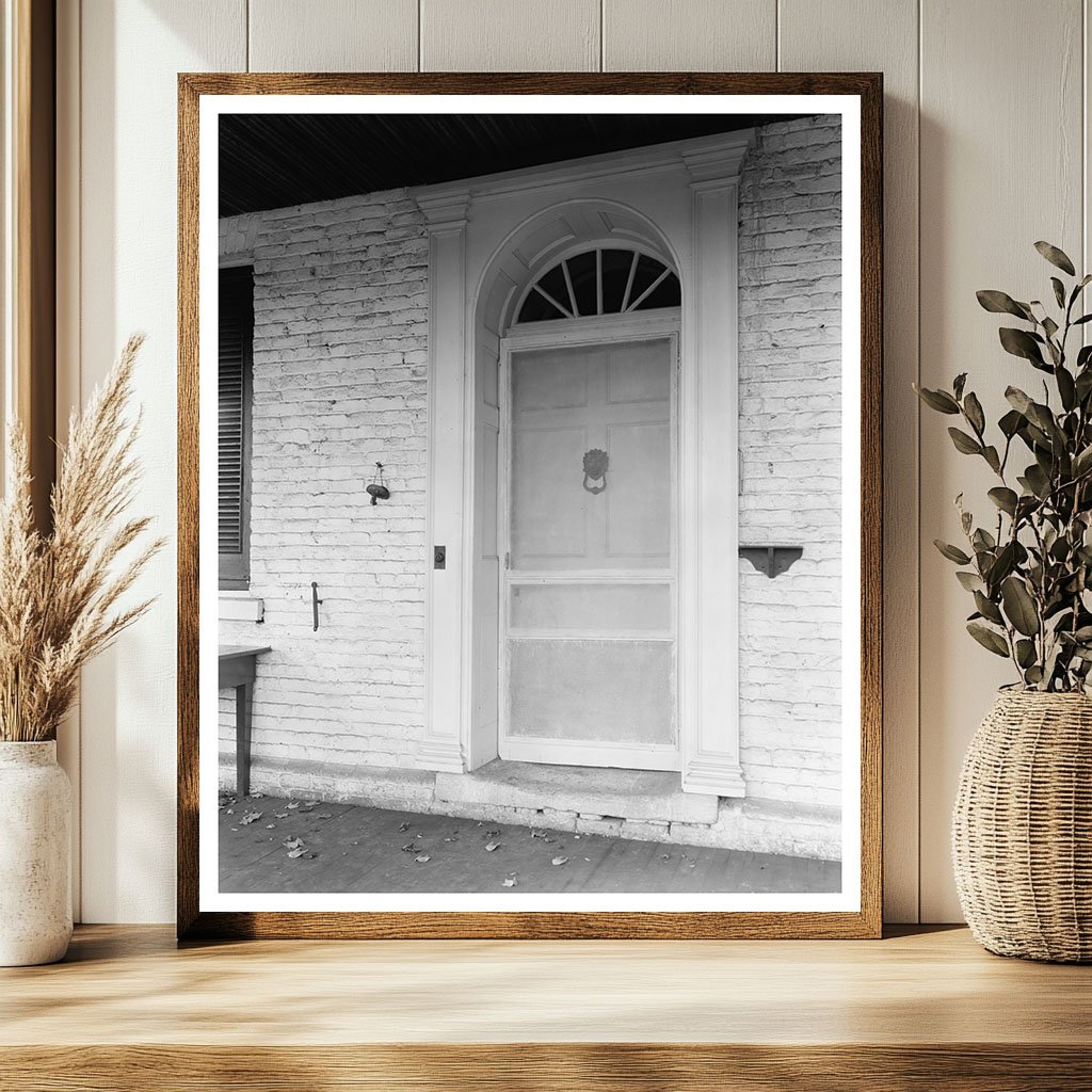 Middleburg VA Doorway Fanlight Photo, 1953