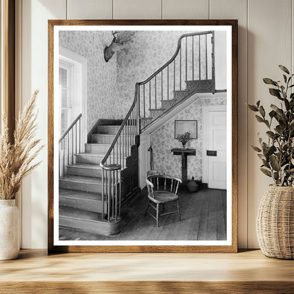 Middleburg VA Stairway Photo, Early 20th Century