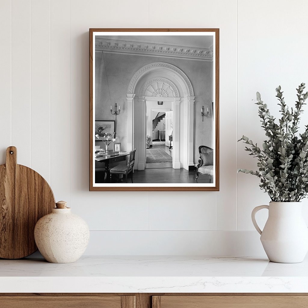 Vintage Interior Scene, Leesburg VA 1900s Architecture