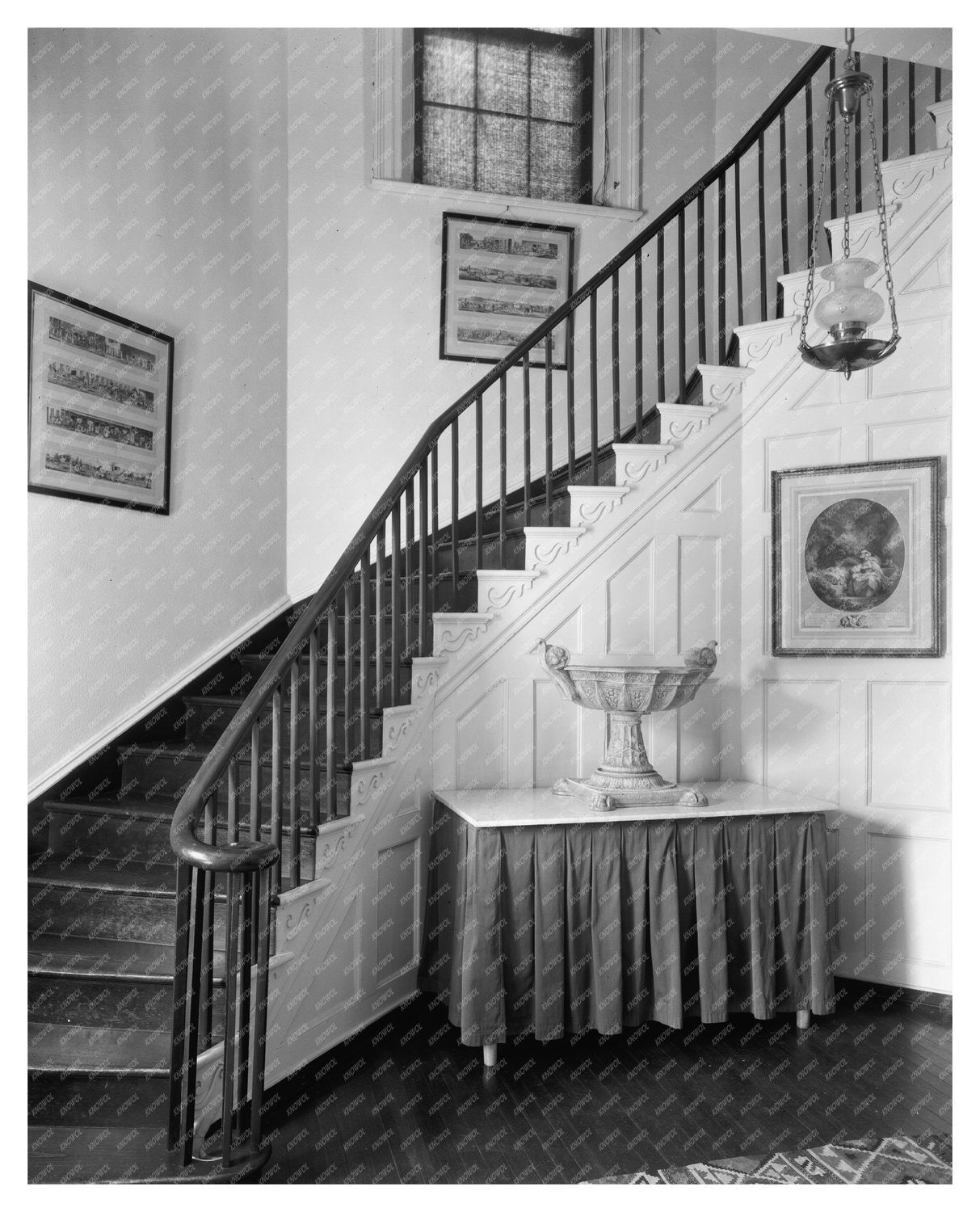 Loudoun County VA Interior Stairway Photo 1953