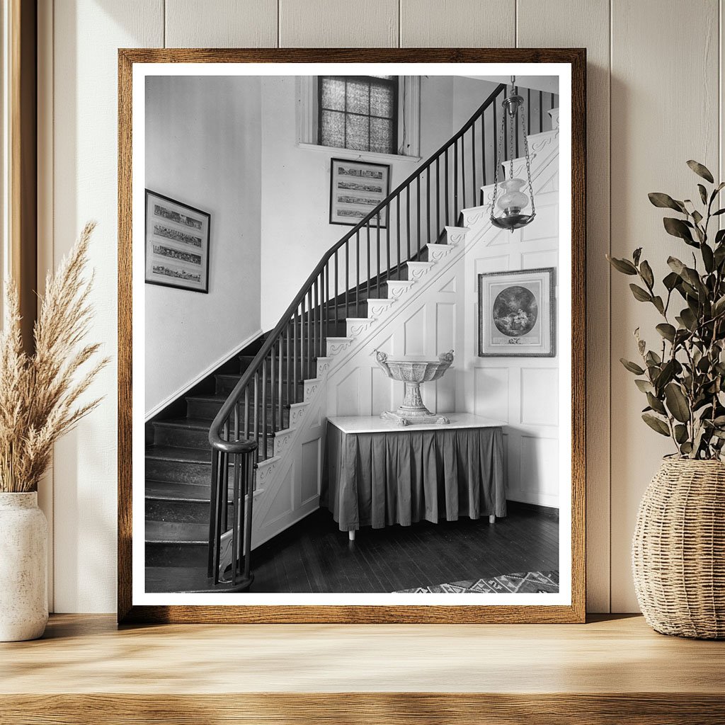 Loudoun County VA Interior Stairway Photo 1953