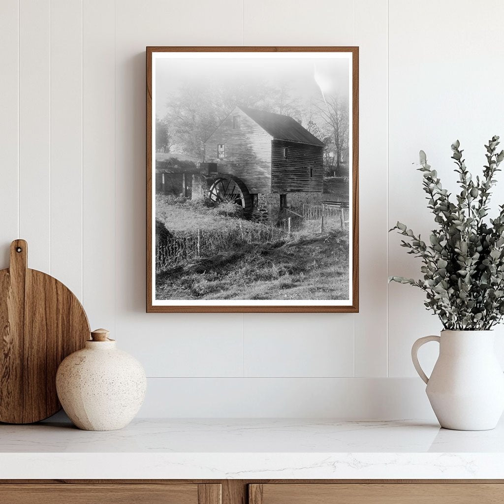 Water Mill at Pollards Farm, Louisa County, VA, 1953