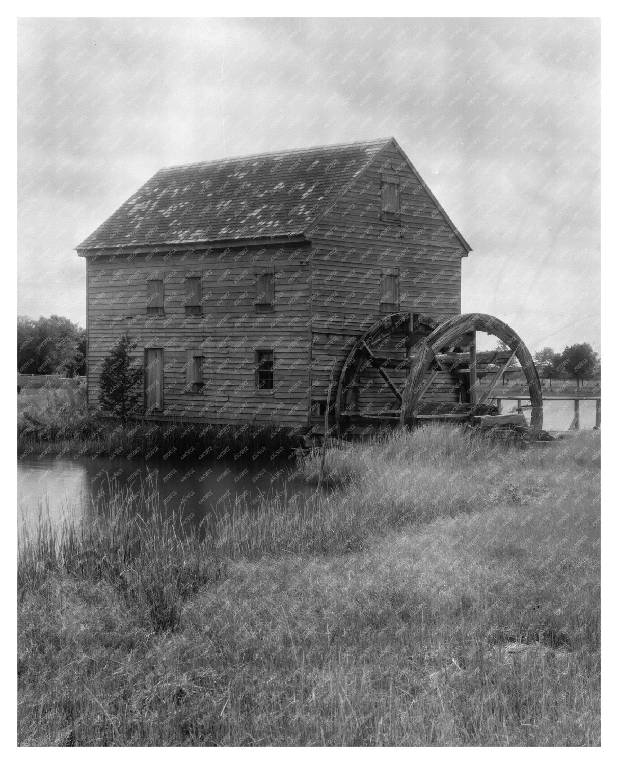 Water Mill in Mathews County, Virginia, Early 20th Century