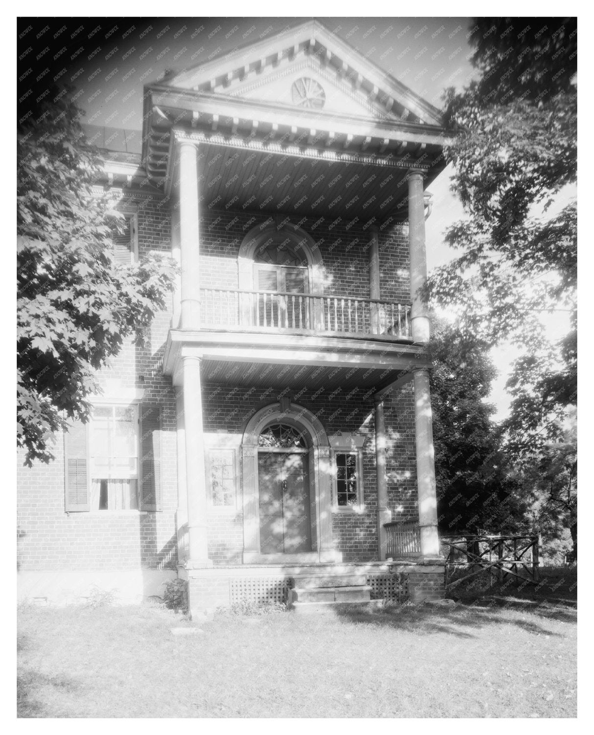 Historic Building in Elliston, VA (1790) - Vintage Photo