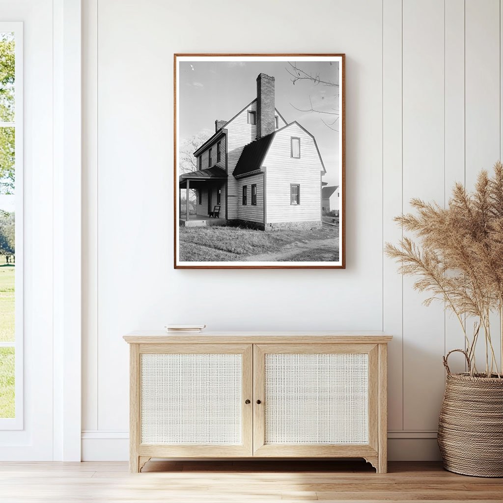 Vintage Danville House Photo, Virginia, Mid-20th Century