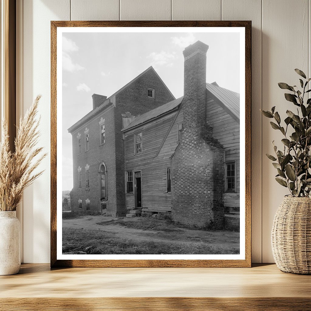 Vintage Photo of Chatham, VA Architecture, 1953