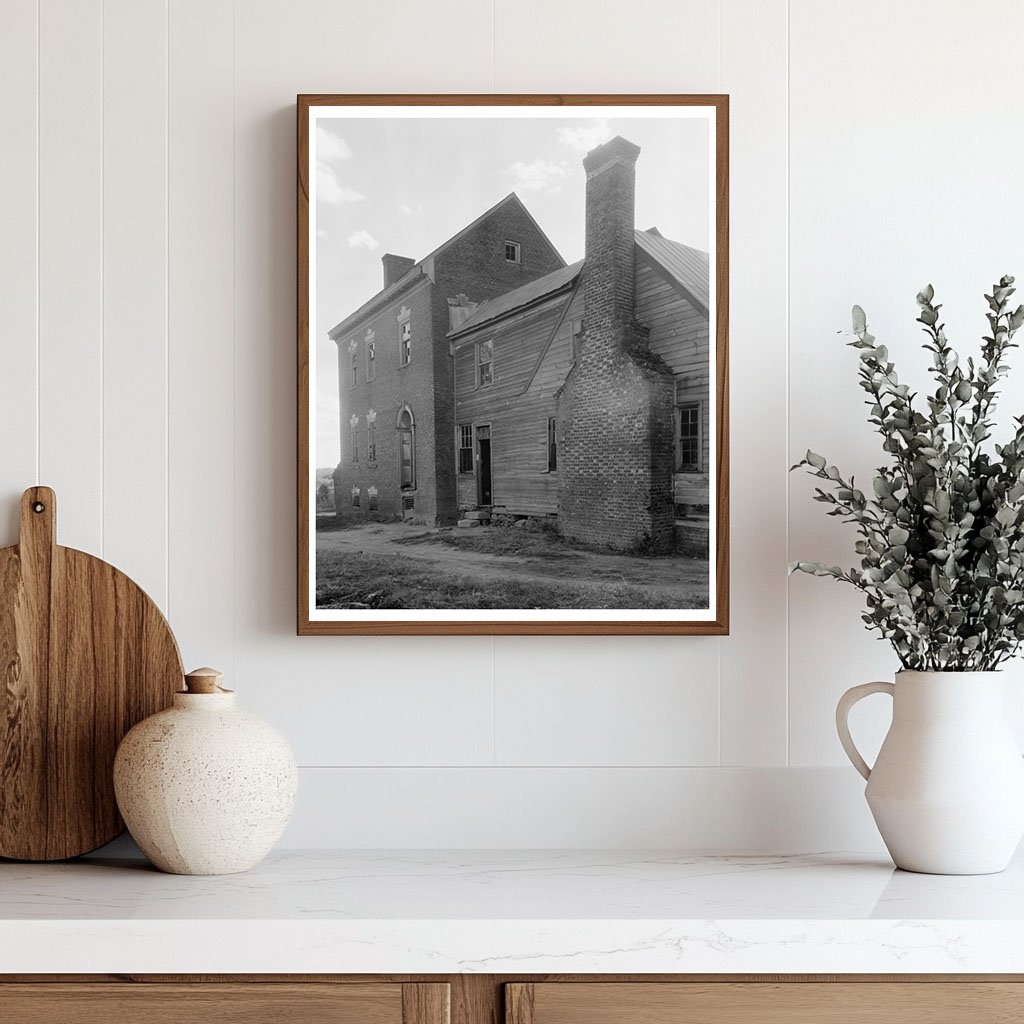 Vintage Photo of Chatham, VA Architecture, 1953