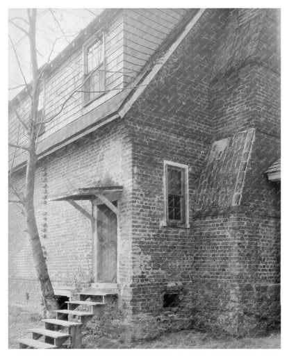James Wishart House, Virginia, 1654 Vintage Photo