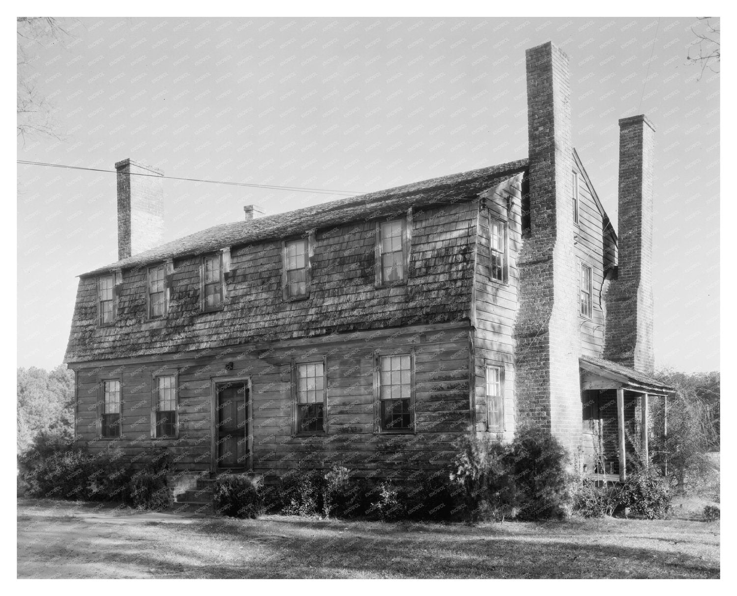 Reuben Lovett House, Kempsville, VA, 1790 - Vintage Photo