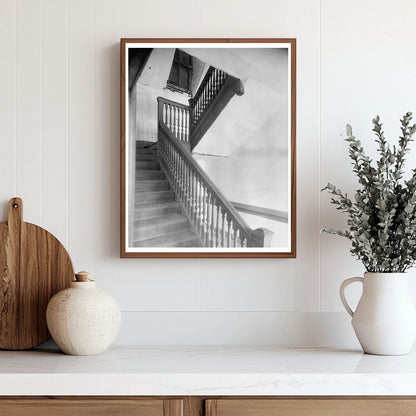 Surry County, VA Vintage Staircase Photo 1953