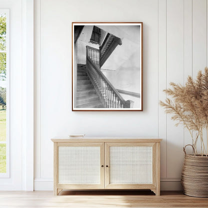 Surry County, VA Vintage Staircase Photo 1953