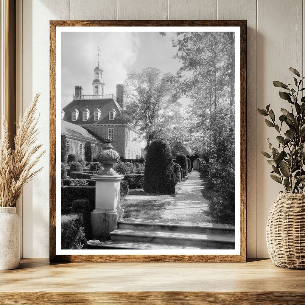 Williamsburg VA Historic Architecture Photograph 20th Centur