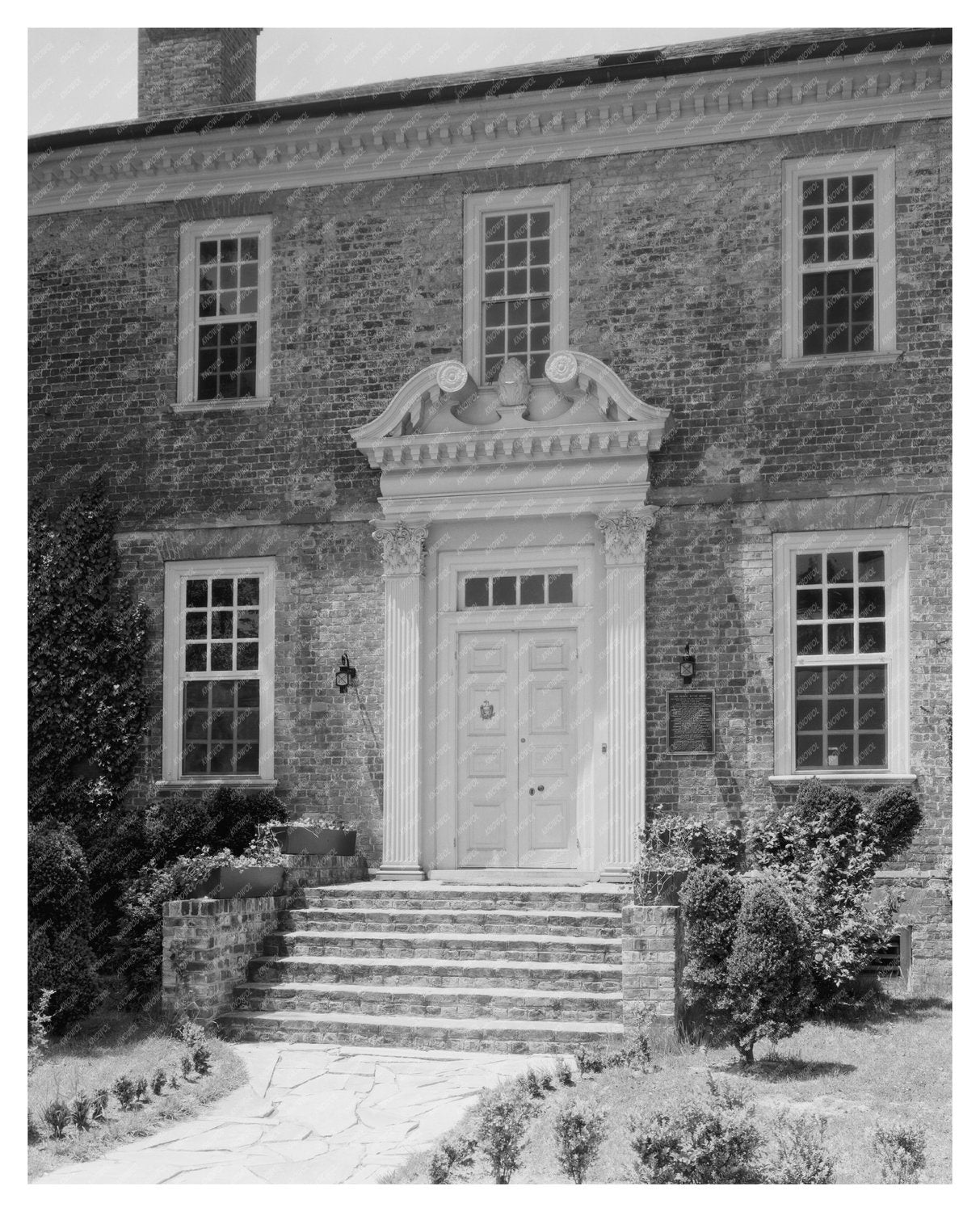 George Wythes Home, Williamsburg, VA - Vintage Photo 20th Ce