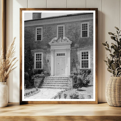 George Wythes Home, Williamsburg, VA - Vintage Photo 20th Ce