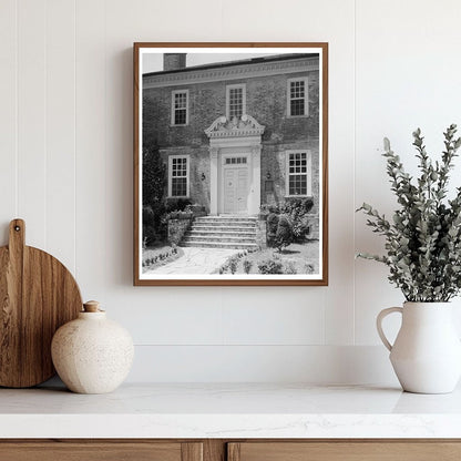 George Wythes Home, Williamsburg, VA - Vintage Photo 20th Ce