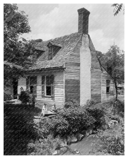 Ruins of Hills House, Falmouth VA, 1928 Photograph