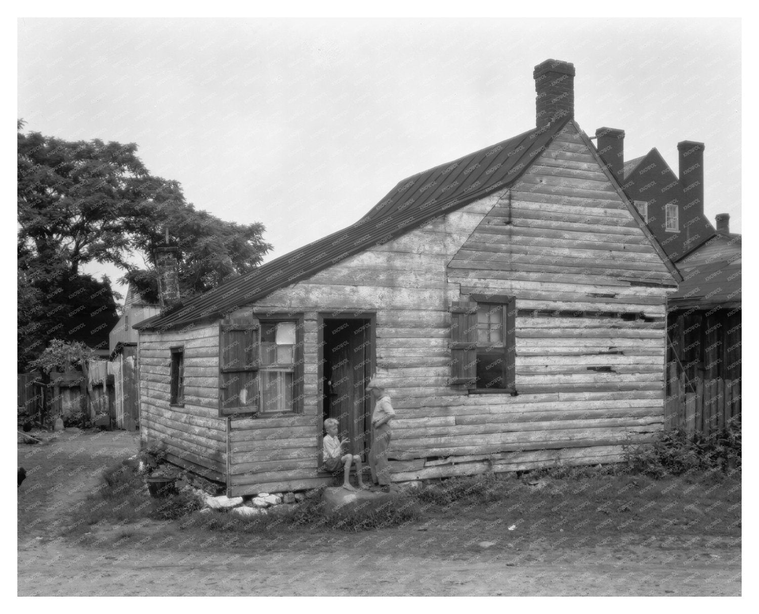 Vintage Photo of Boys in Falmouth, VA, Early 1900s