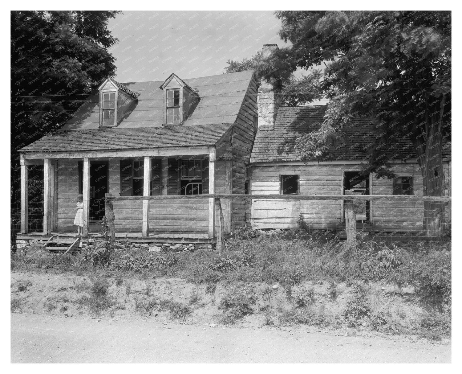 Falmouth, VA Vintage Architecture Photo, 1900s