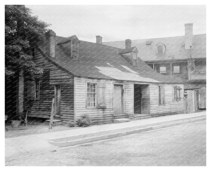 Vintage Fredericksburg Architecture, Virginia, Mid-20th Cent