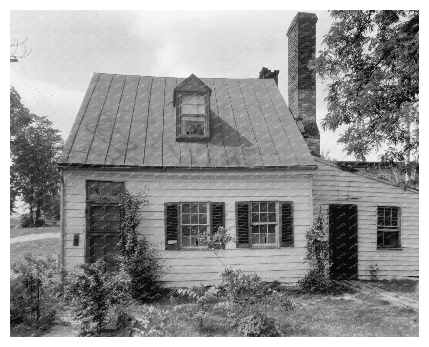 1953 Fredericksburg VA Vintage Architecture Photo