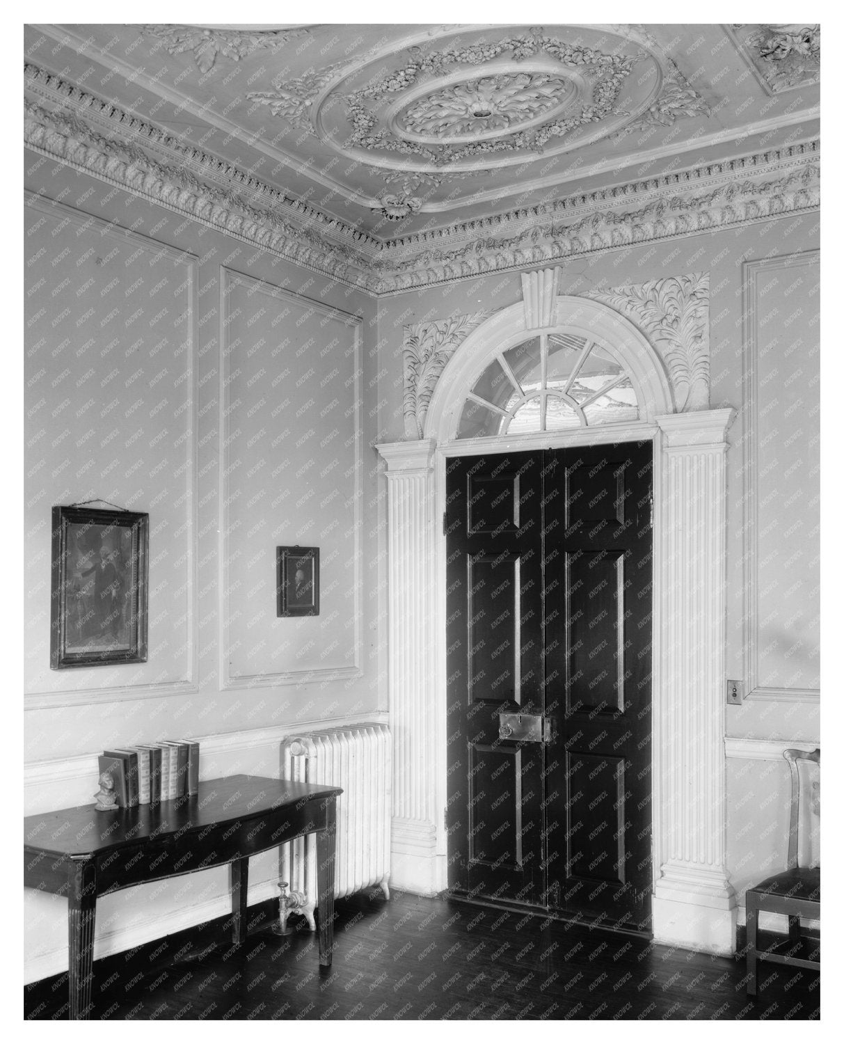 1953 Vintage Photo of Fredericksburgs Entrance Hall