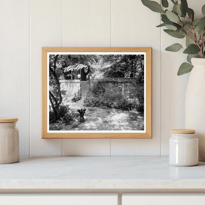 Fredericksburg VA Garden Design 1900s Vintage Photo