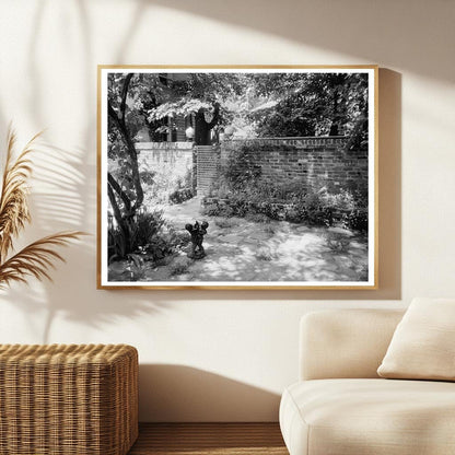Fredericksburg VA Garden Design 1900s Vintage Photo