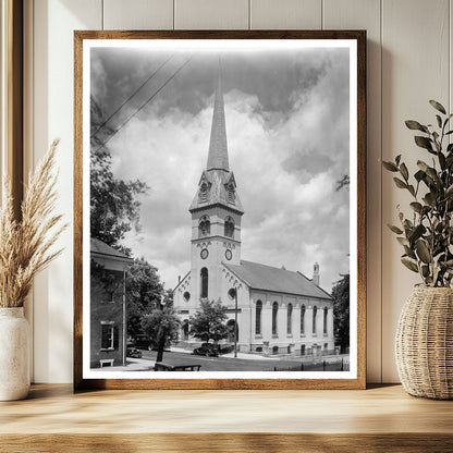 Episcopal Church, Fredericksburg VA, 1849 Vintage Photo