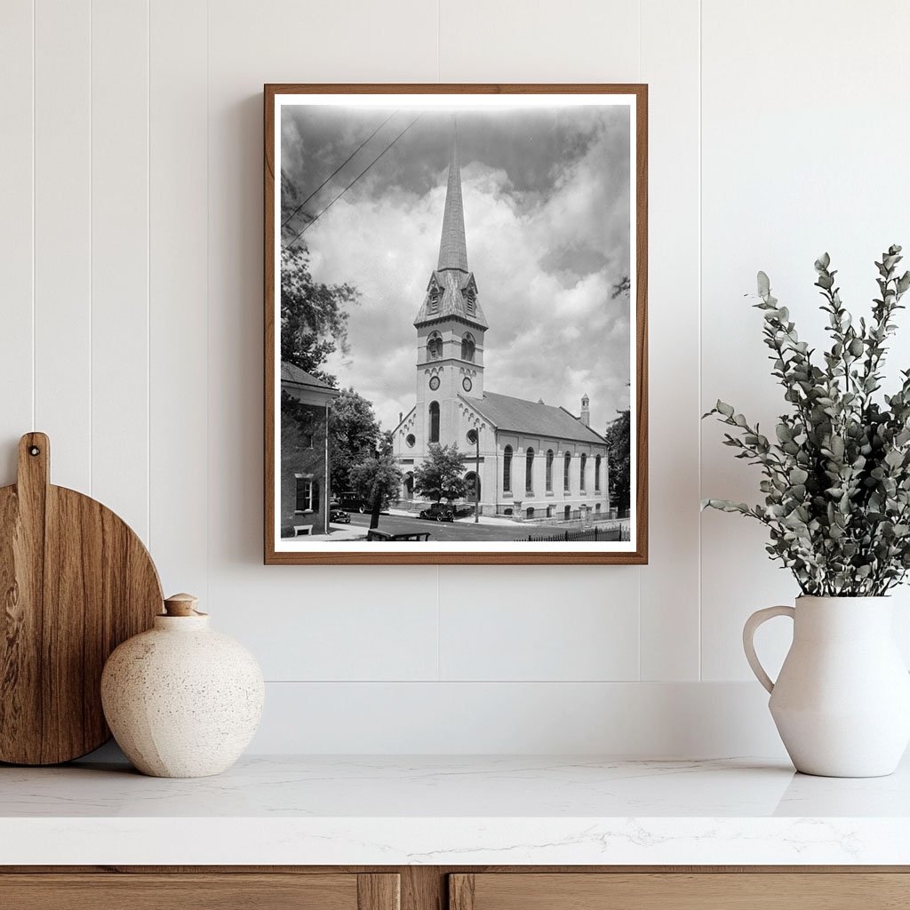 Episcopal Church, Fredericksburg VA, 1849 Vintage Photo