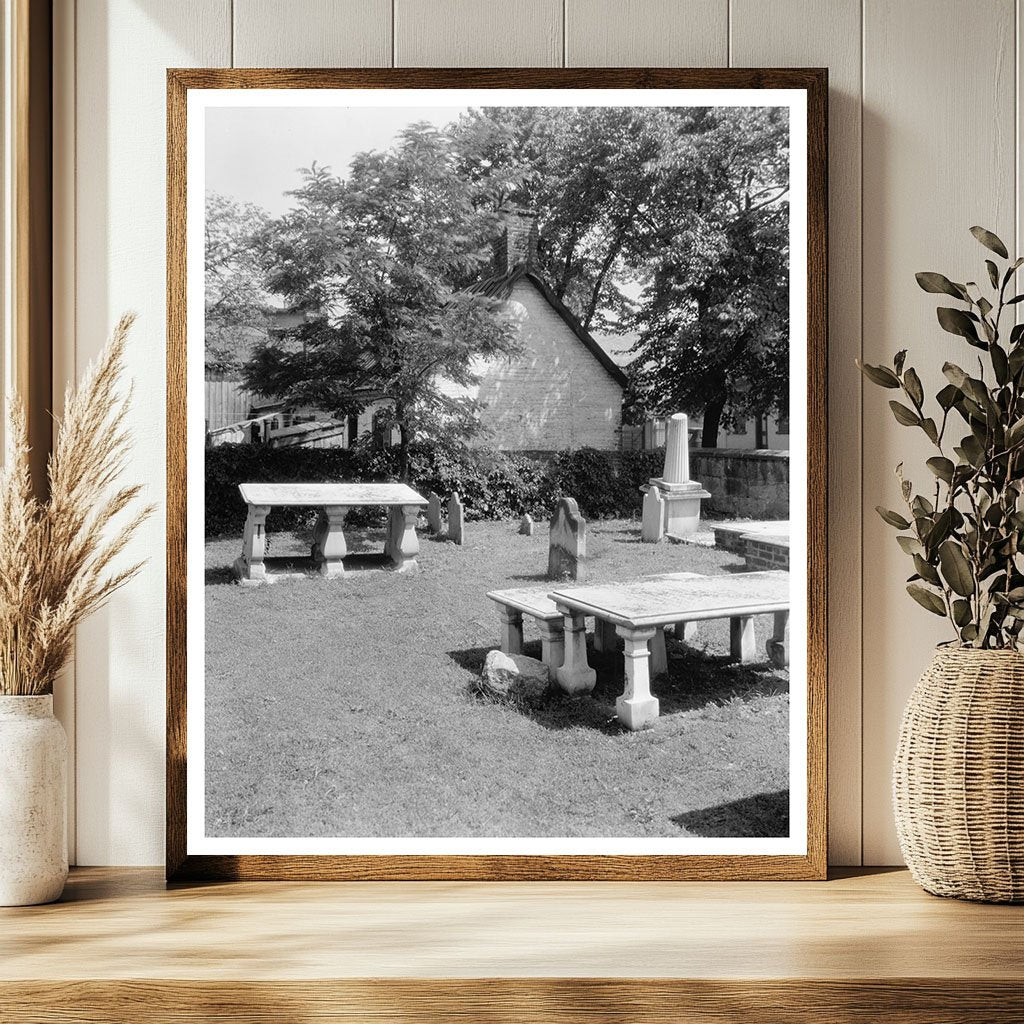 Cemetery in Fredericksburg, VA - Early 20th Century Photo