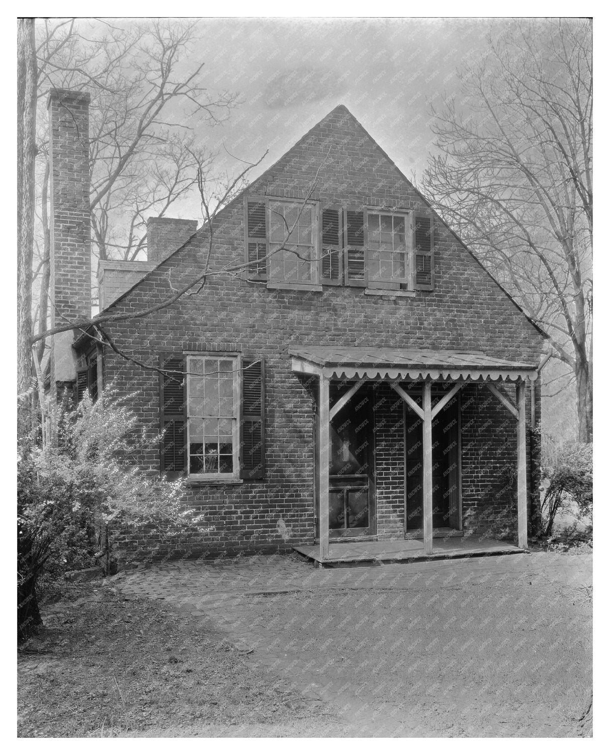 Fredericksburg VA Architecture, Early 1900s Vintage Photo