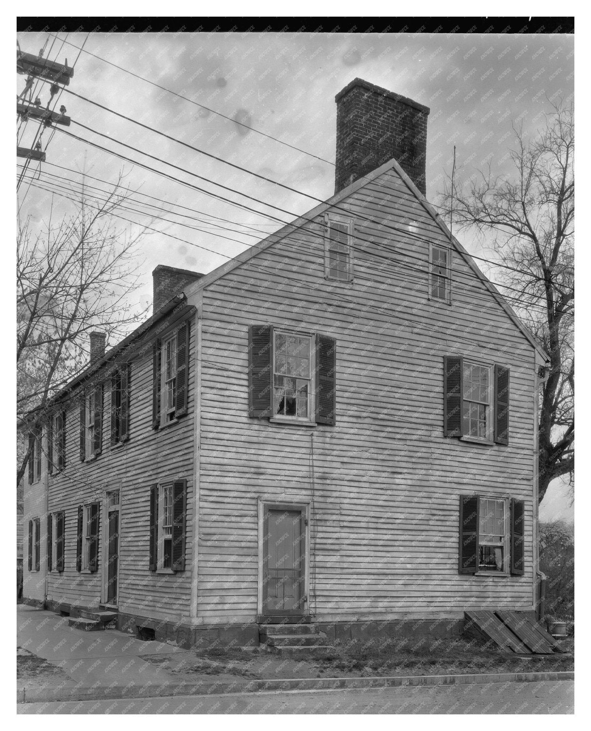 Vintage Fredericksburg House Photo, Virginia, 20th Century