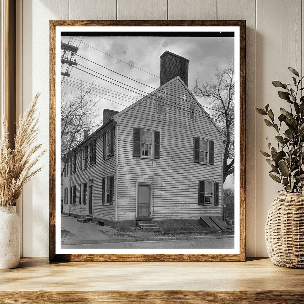 Vintage Fredericksburg House Photo, Virginia, 20th Century