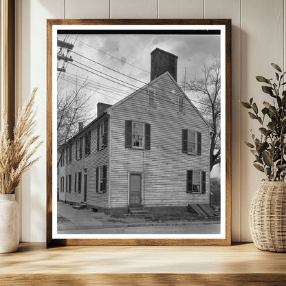 Vintage Fredericksburg House Photo, Virginia, 20th Century