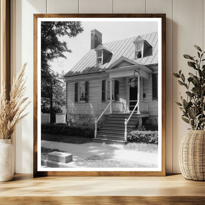 Historic Fredericksburg Architecture Photo, Virginia 1953