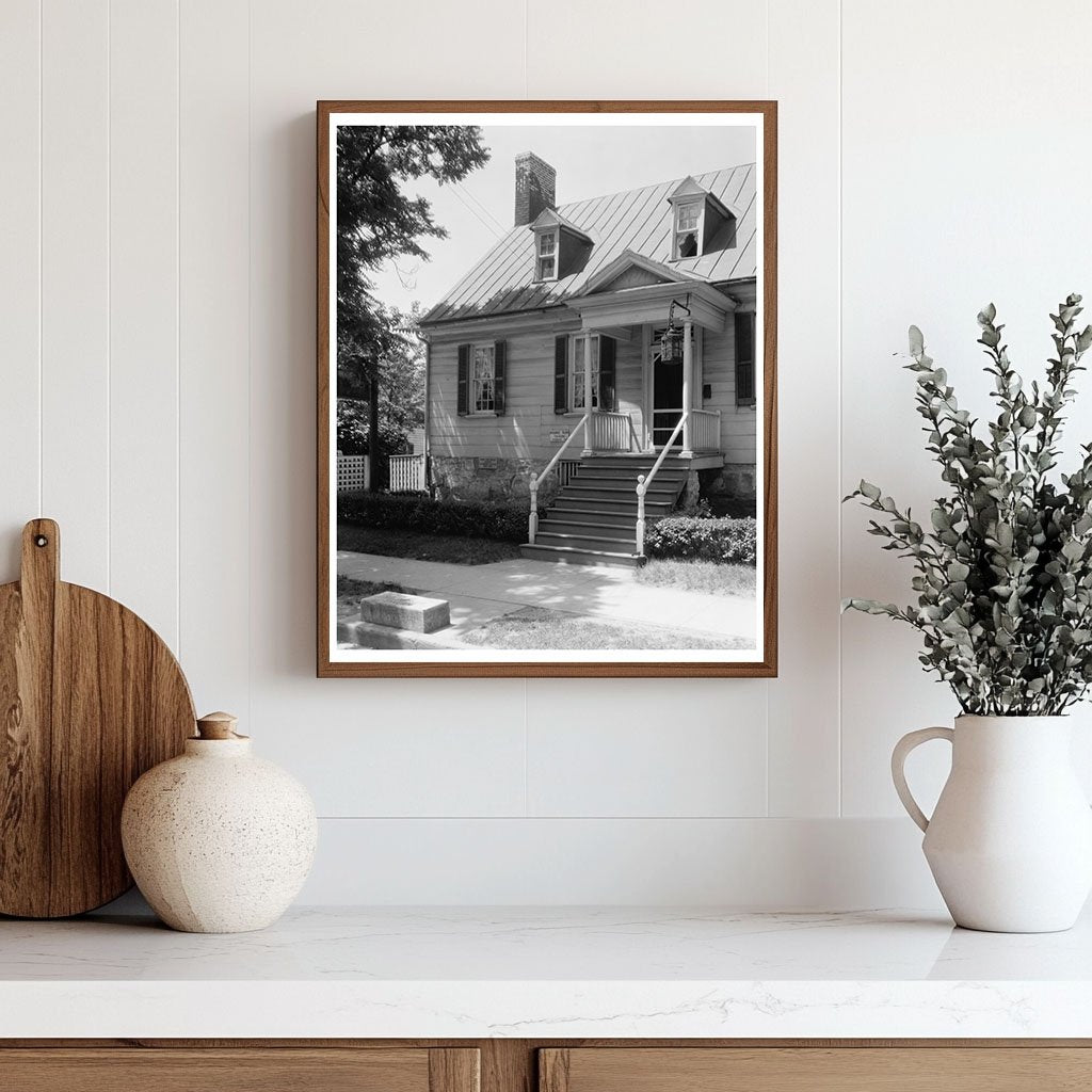 Historic Fredericksburg Architecture Photo, Virginia 1953