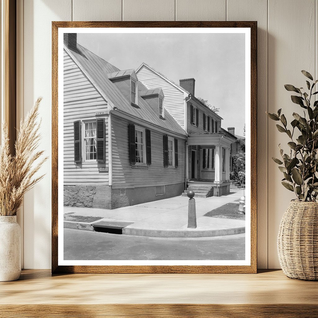 Fredericksburg VA House Photo Early 20th Century