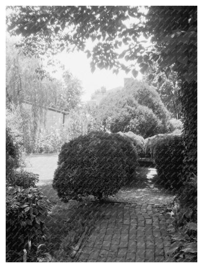 Fredericksburg VA Garden Scene, Early 20th Century