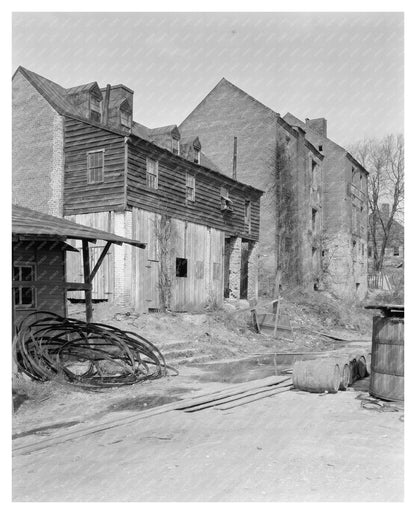 Fredericksburg VA Industrial Scene 1900s Photograph