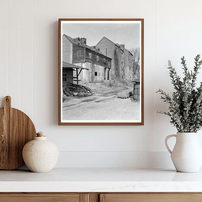 Fredericksburg VA Industrial Scene 1900s Photograph