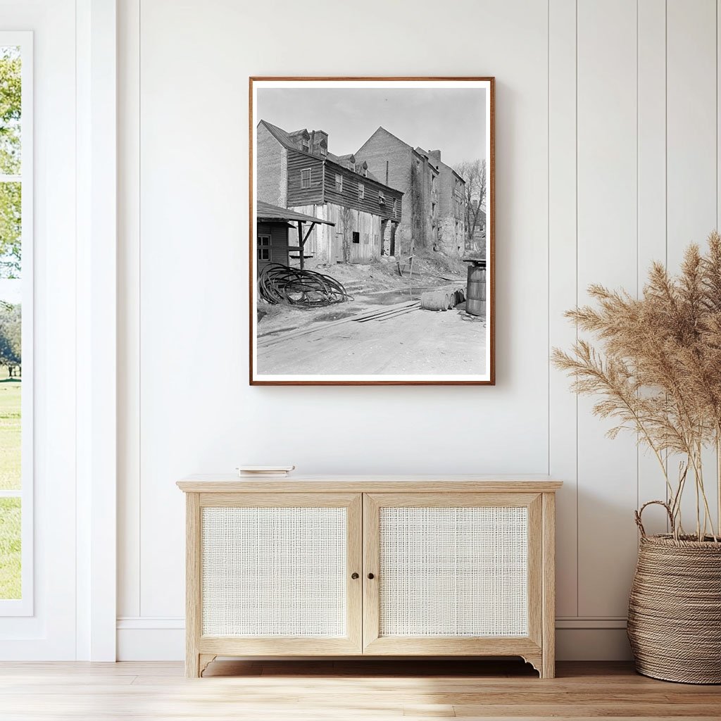 Fredericksburg VA Industrial Scene 1900s Photograph