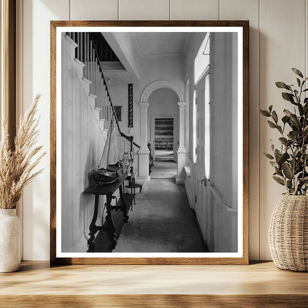 Historic Estate Interior, Stafford County, VA, Early 1900s