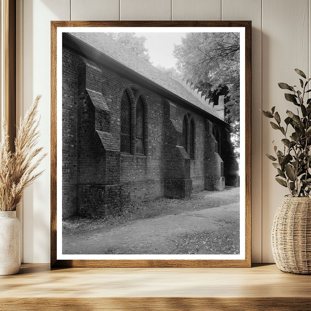 Old Church Tower, Jamestown VA, Historic Image 1639